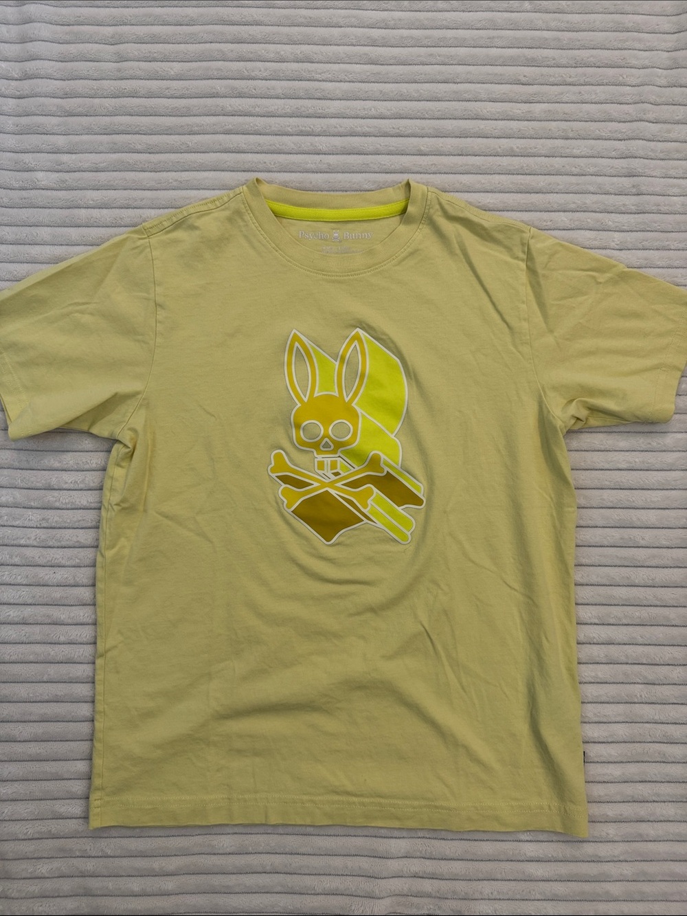 Psycho Bunny Kids Lime Yellow Graphic Tee